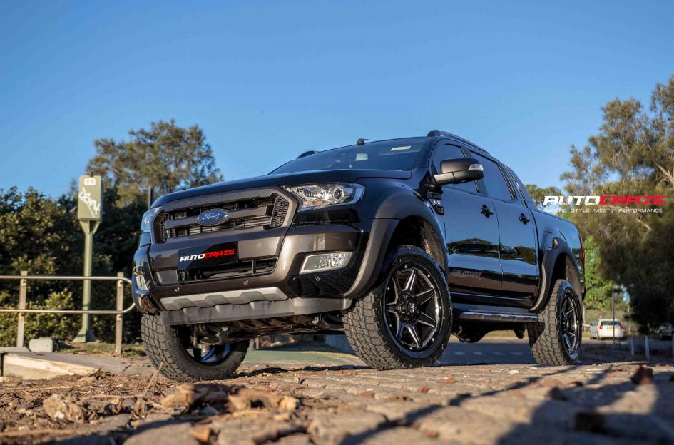 FORD RANGER GD06 GLOSS BLACK MILLED