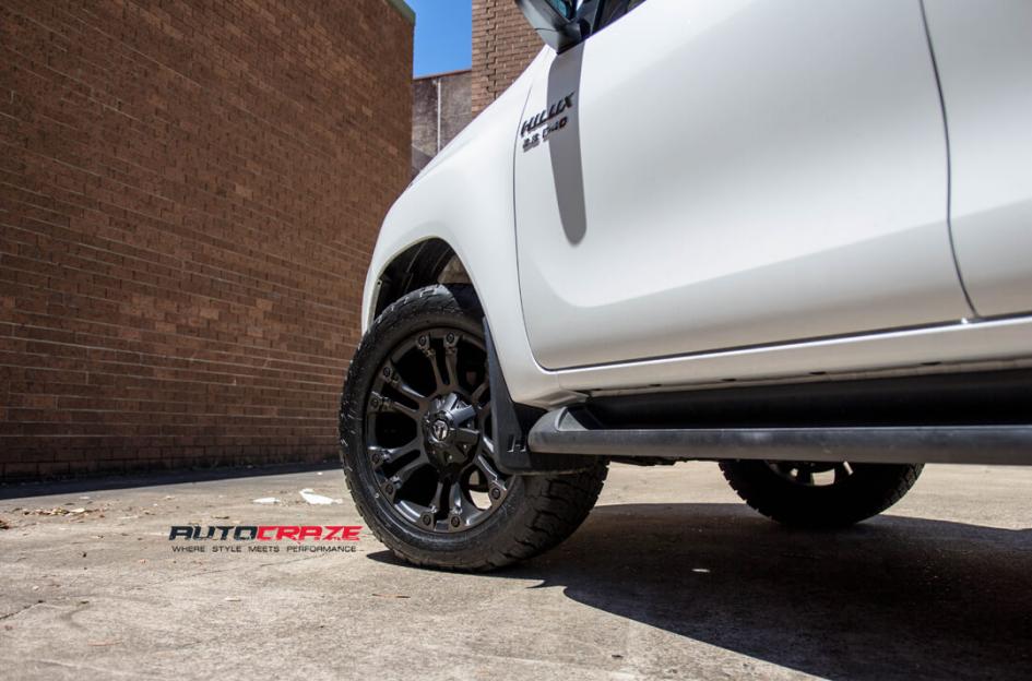 TOYOTA HILUX N80 4WD VAPOR BLACK MACHINED WITH DARK TINT