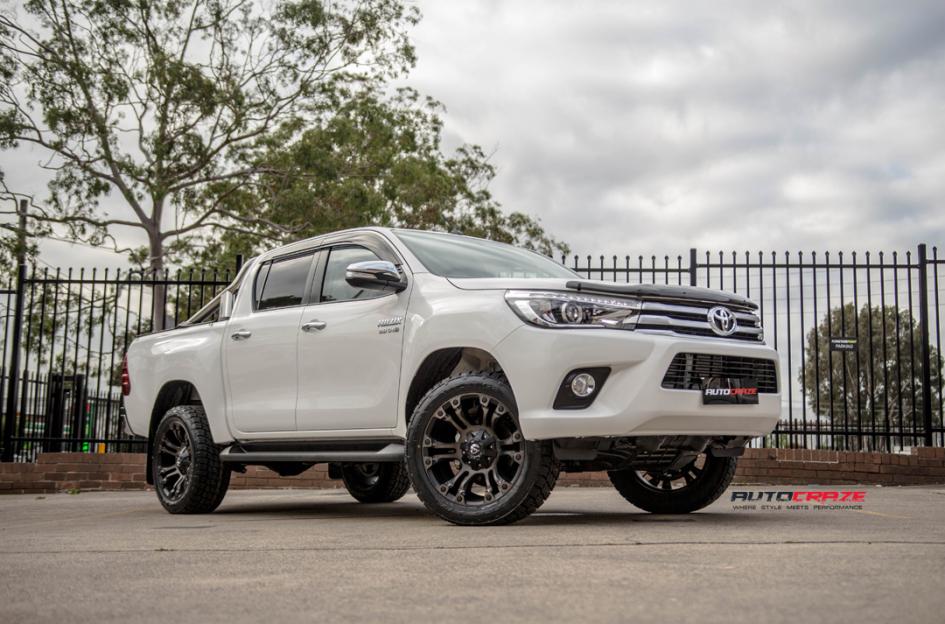 TOYOTA HILUX N80 4WD VAPOR BLACK MACHINED WITH DARK TINT
