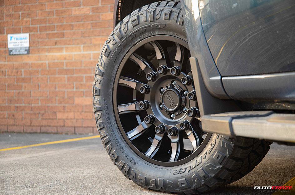 CHEVROLET SILVERADO MISSION MATTE BLACK MACHINED TINTED SPOKES