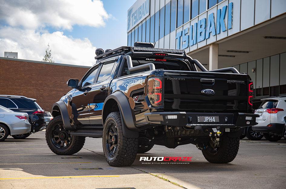 FORD RANGER RAPTOR KMC GAUNTLET XD852 SATIN BLACK