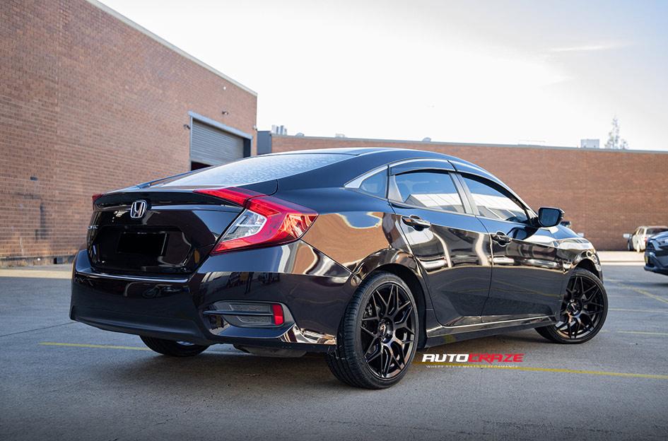 HONDA CIVIC PODIUM BLACK DARK TINT FACE