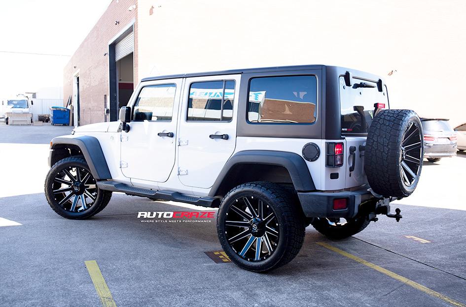 JEEP WRANGLER CONTRA MATTE BLACK MILLED