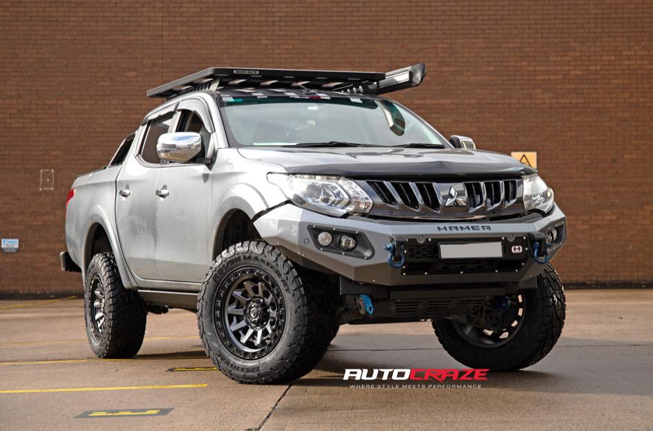 MITSUBISHI TRITON COVERT MATTE ANTHRACITE BLACK RING