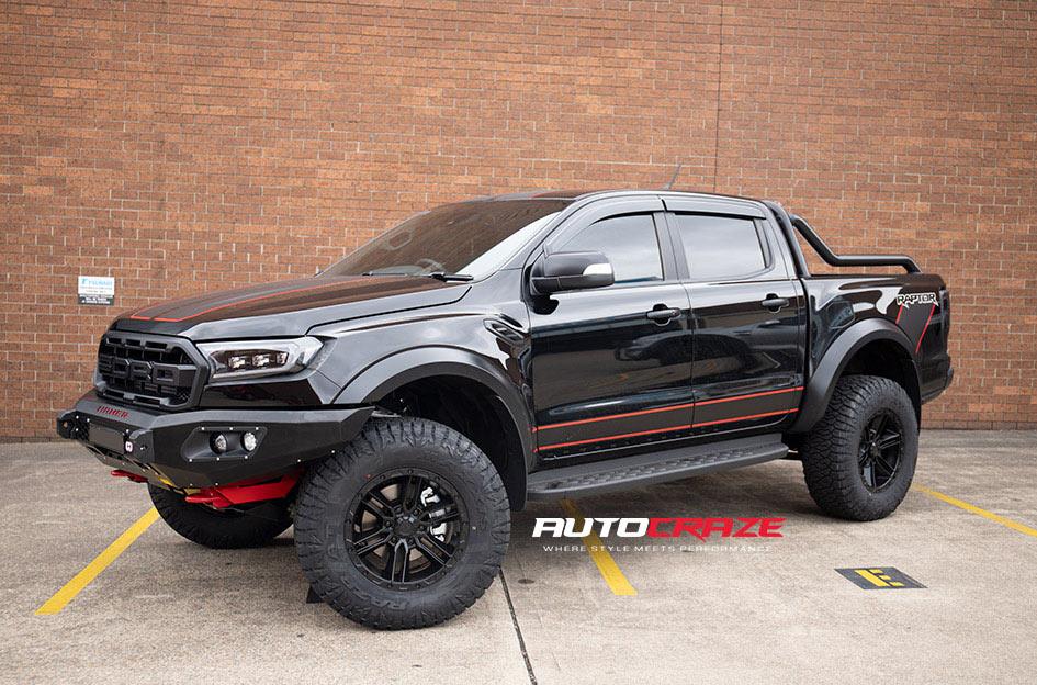 FORD RANGER RAPTOR RAILCAR 6 SATIN BLACK
