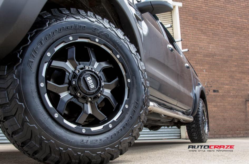 FORD RANGER GD07 MATTE BLACK MILLED
