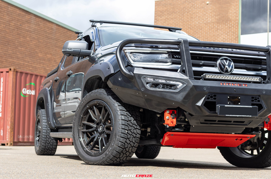 VOLKSWAGEN AMAROK NEXT GEN FUEL REBEL 6 MATTE GUNMETAL BLACK RING