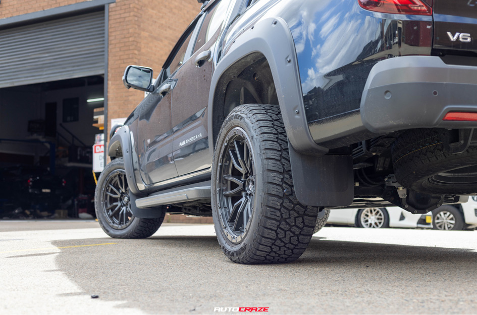 VOLKSWAGEN AMAROK NEXT GEN FUEL REBEL 6 MATTE GUNMETAL BLACK RING
