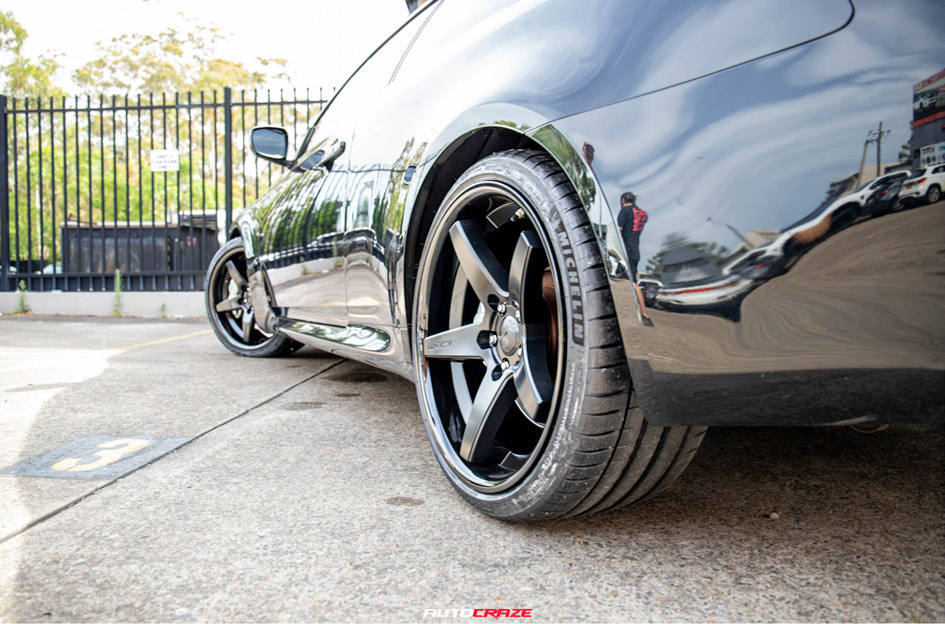INFINITI G37 ASANTI ABL31 REGAL SATIN BLACK W/ GLOSS BLACK LIP