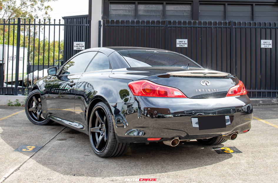 INFINITI G37 ASANTI ABL31 REGAL SATIN BLACK W/ GLOSS BLACK LIP