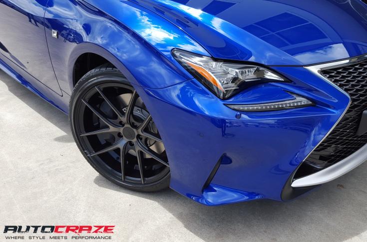 LEXUS-RC350-F-SPORT-TARGA-BLACK-&-MACHINED-WITH-DOUBLE-DARK-TINT