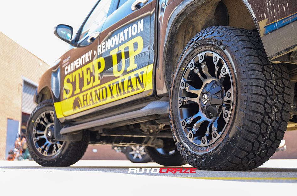 TOYOTA HILUX N80 4WD VAPOR BLACK MACHINED WITH DARK TINT