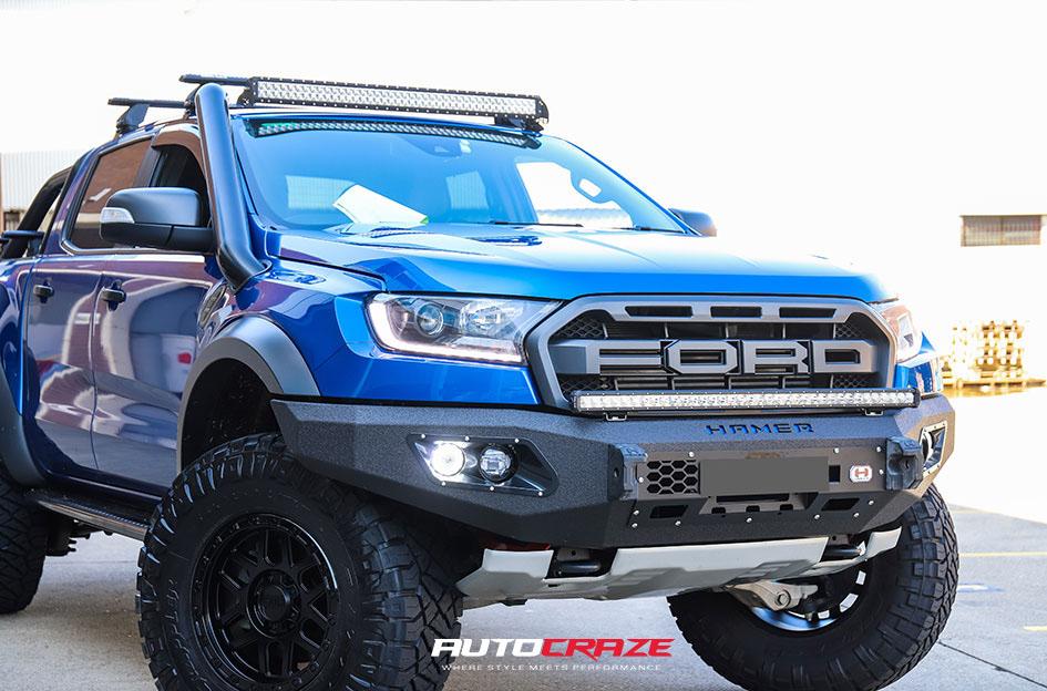 FORD RANGER RAPTOR KM544 MESA SATIN BLACK GLOSS BLACK LIP