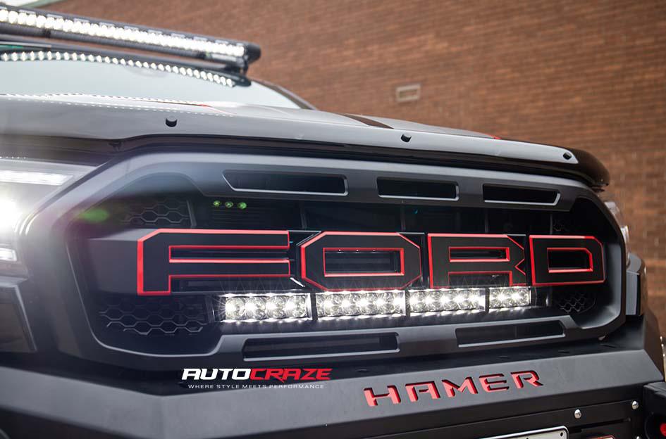 FORD RANGER RAPTOR RAILCAR 6 SATIN BLACK