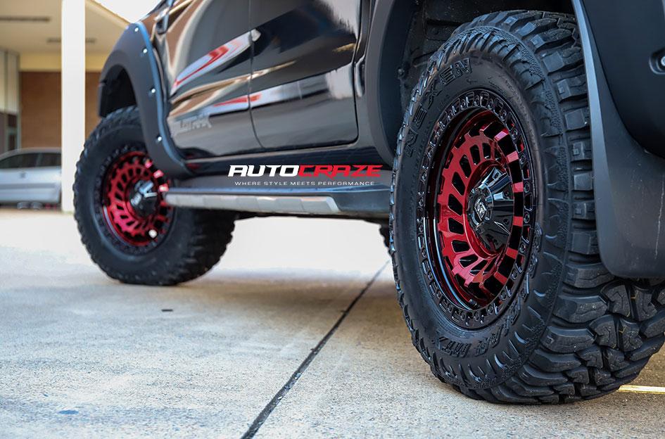 FORD-RANGER-ZOMBIE-GLOSS-BLACK-MACHINED-RED
