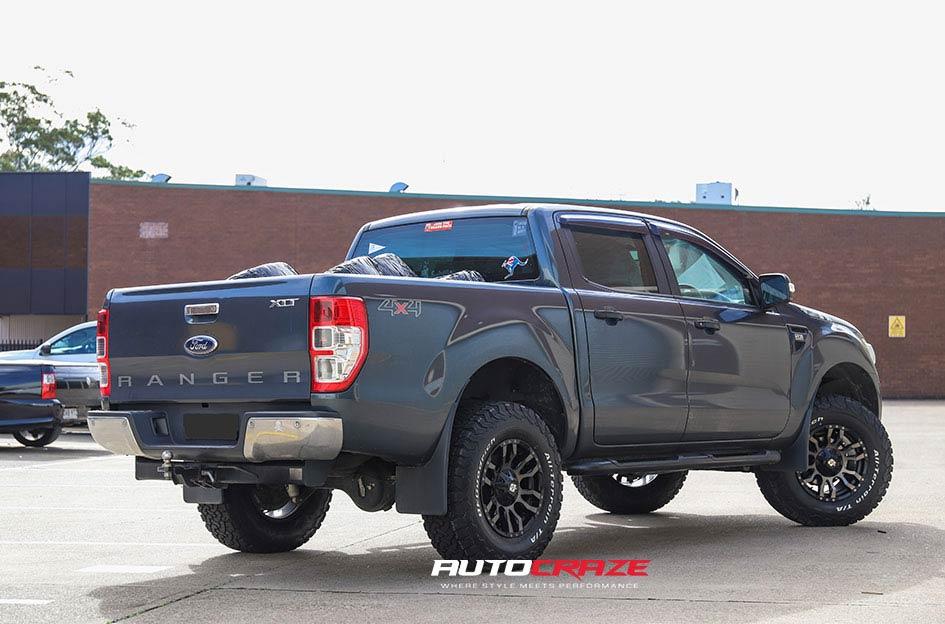 FORD RANGER FLORIDA MACHINED FACE BLACK MATTE GREY TINT