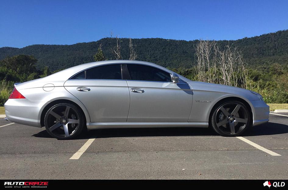 MERCEDES CLA CLASS FRC BLACK MACHINED WITH DARK TINT