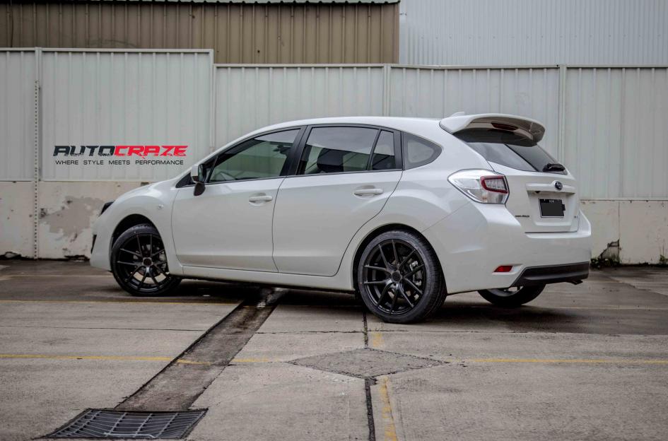 SUBARU IMPREZA TARGA BLACK   MACHINED WITH DOUBLE DARK TINT