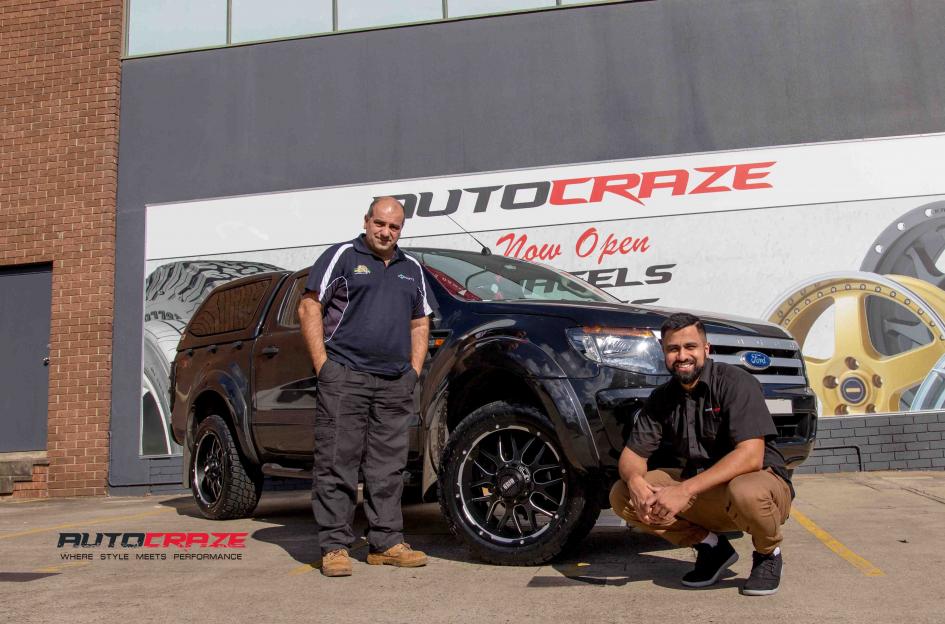 FORD RANGER GD02 MATTE BLACK MACHINED FACE