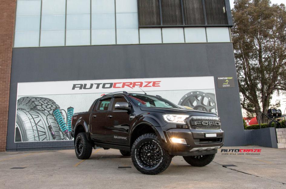 FORD RANGER GD03 GLOSS BLACK MILLED ACCENTS