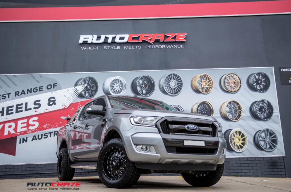 FORD RANGER GD03 GLOSS BLACK MILLED ACCENTS