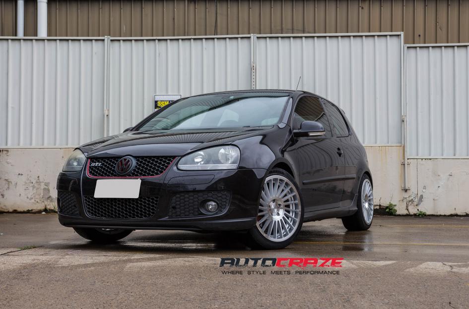 VOLKSWAGEN GOLF IND T SILVER MACHINED FACE