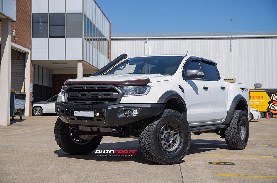 FORD RANGER RAPTOR GRENADE OR XD MATTE GREY MATTE BLACK LIP