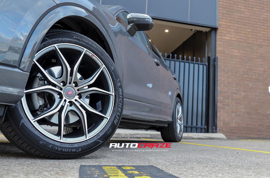 AUDI Q2 IFG 7 GUNMETAL MACHINED FACE