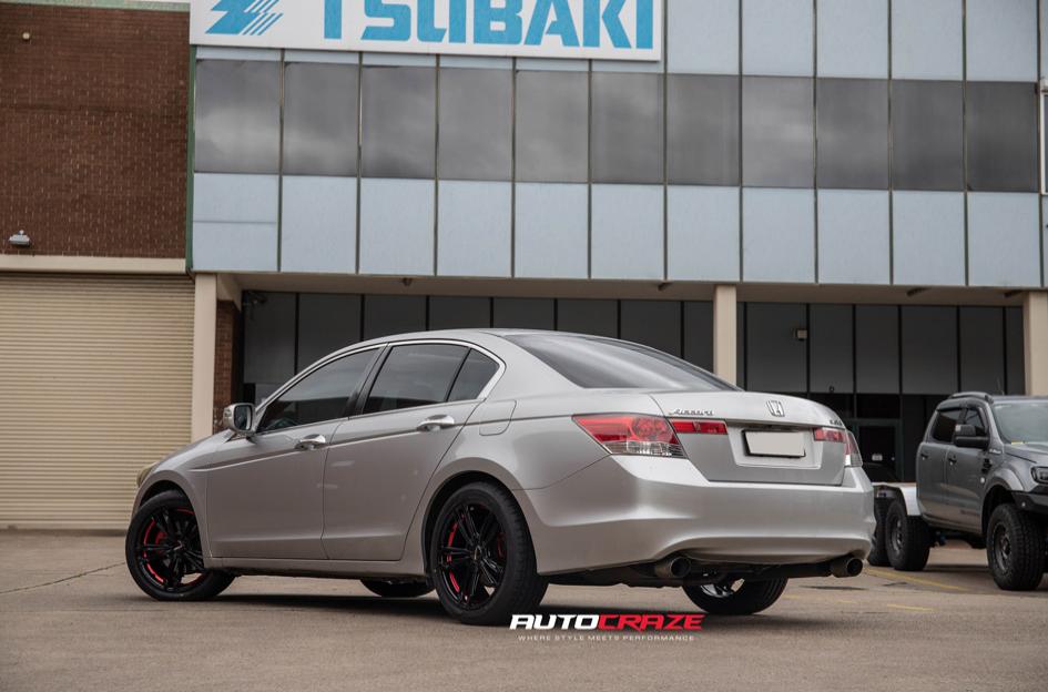 HONDA ACCORD REDBACK PIANO BLACK RED UNDERCUT