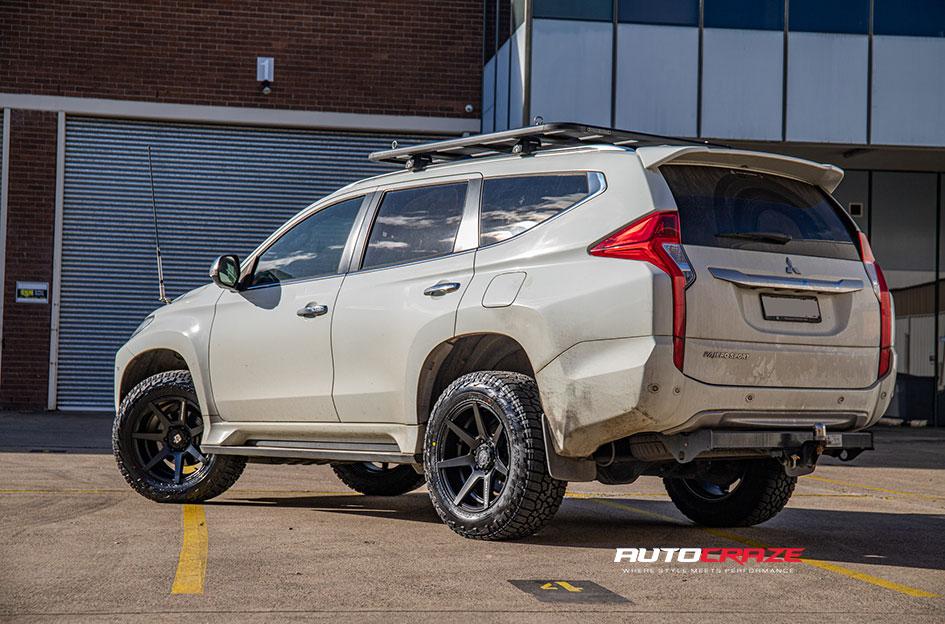MITSUBISHI PAJERO AVALANCHE MATTE BLACK FRONT MILLED
