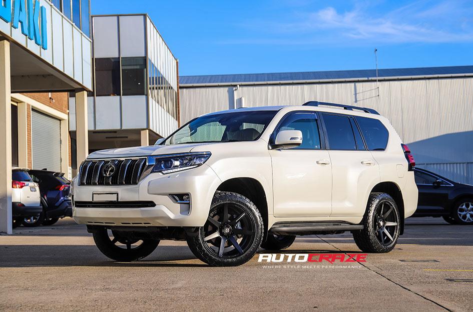 TOYOTA-PRADO-AVALANCHE-MATTE-BLACK-FRONT-MILLED