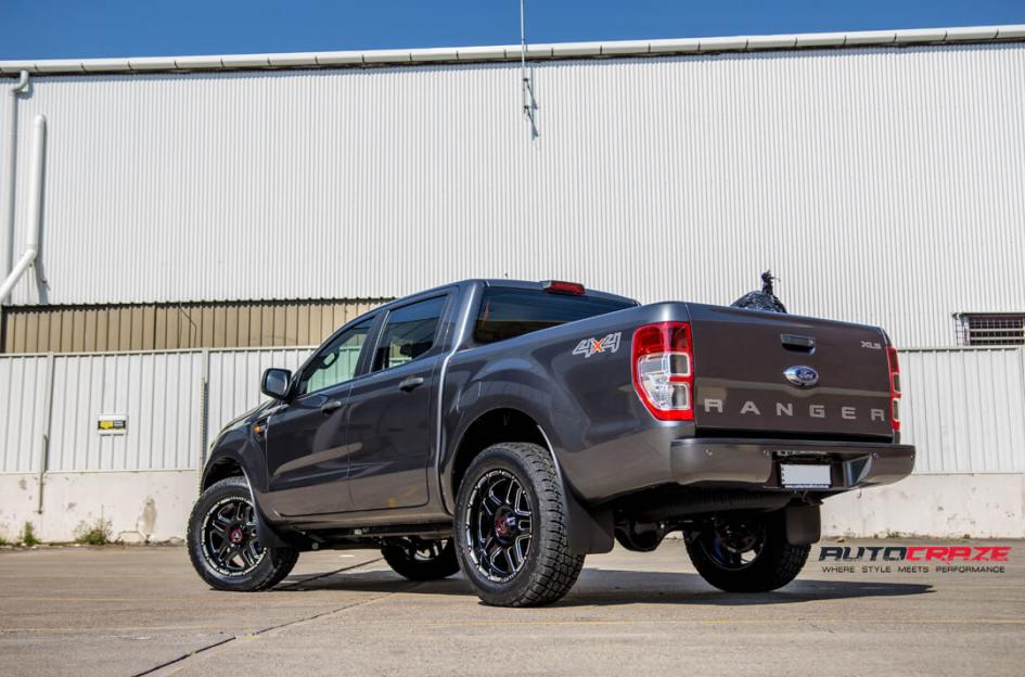 FORD RANGER AB809 GLOSS BLACK MILLED
