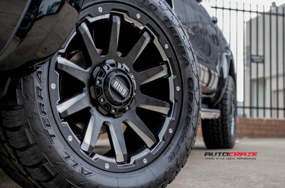 FORD RANGER GD05 MATTE BLACK MILLED ACCENTS