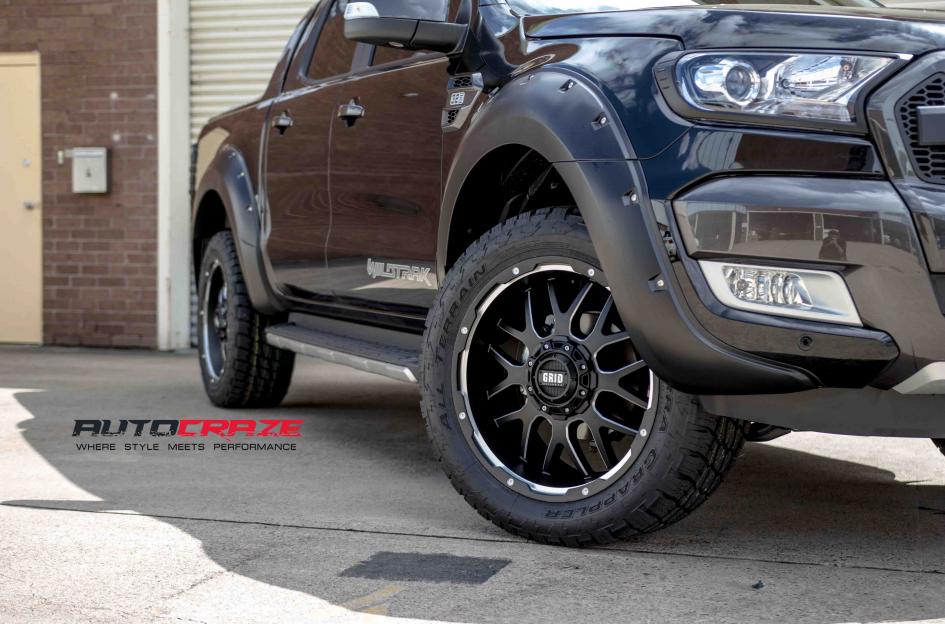 FORD RANGER GD02 MATTE BLACK MILLED ACCENTS