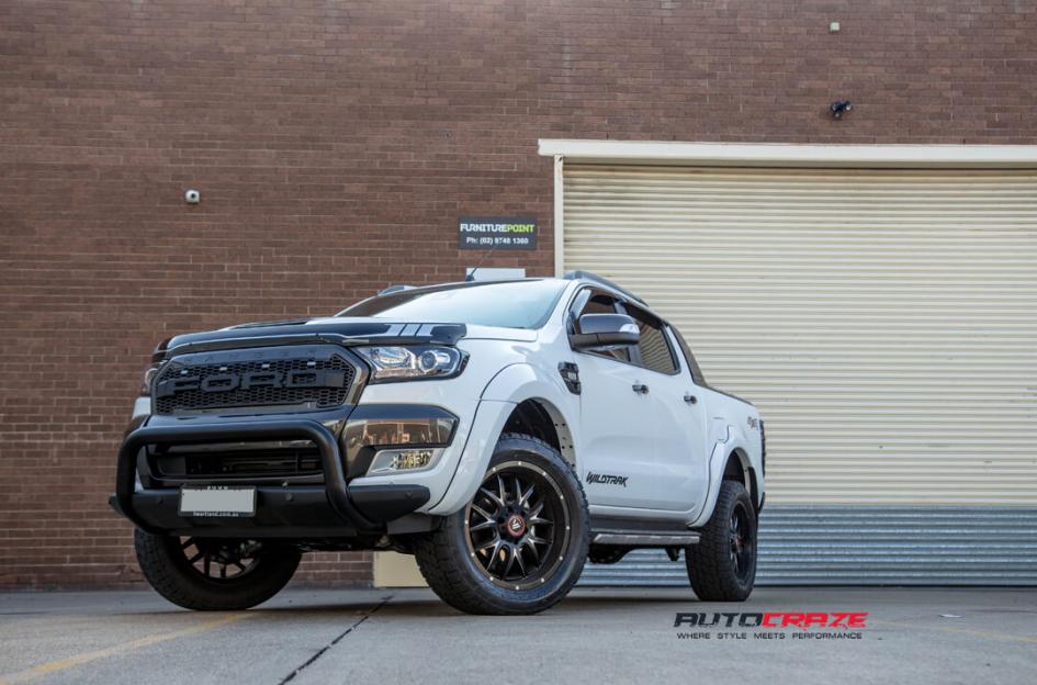 FORD RANGER AB807 SATIN BLACK MILLED