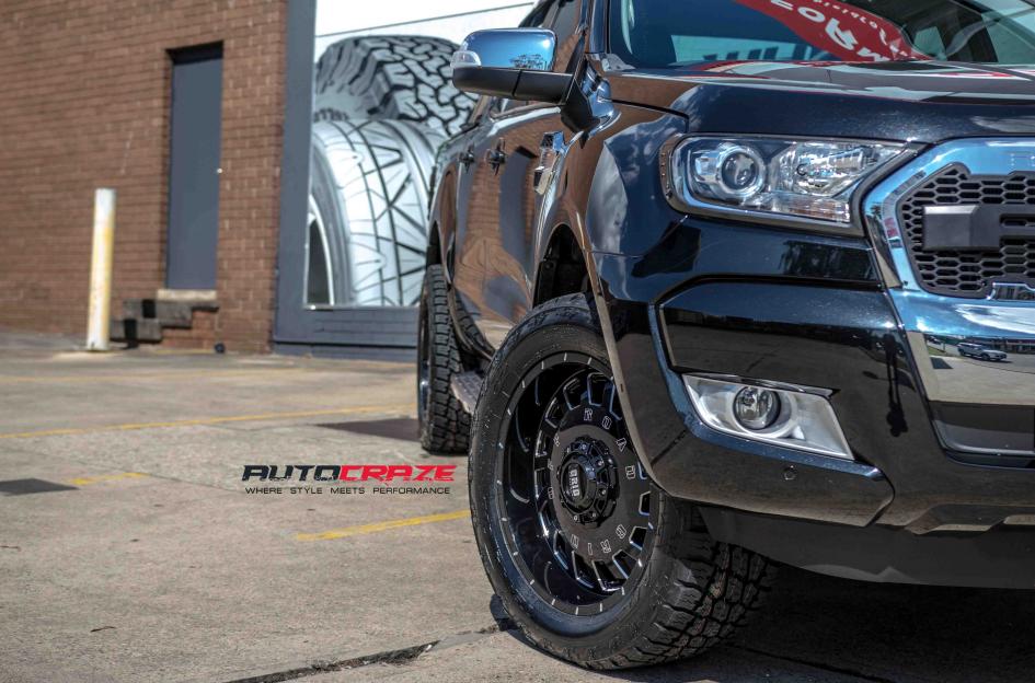 FORD RANGER GD03 GLOSS BLACK MILLED ACCENTS 4