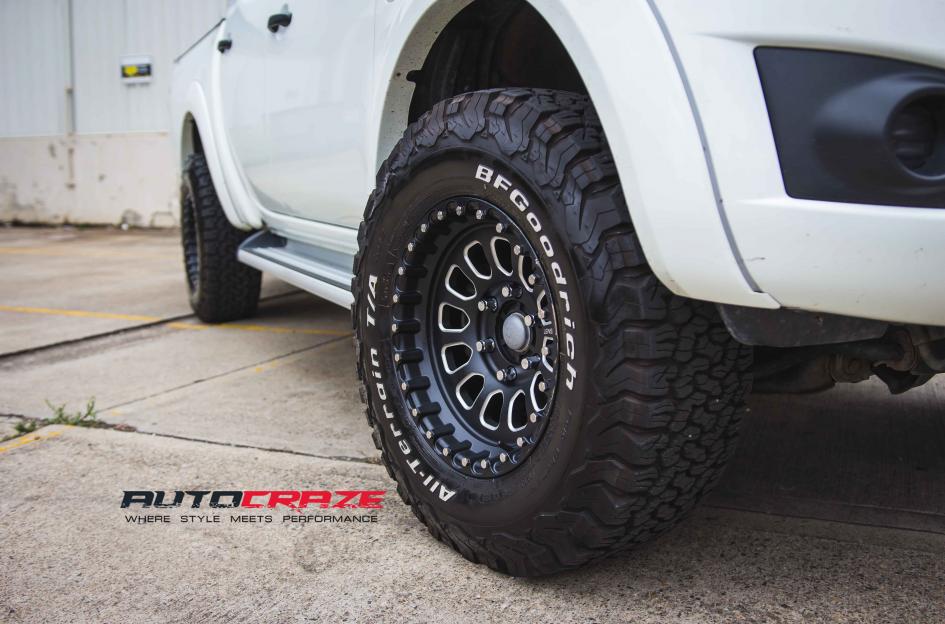 MITSUBISHI TRITON MAX MONSTER MATTE BLACK WITH CHAMFER