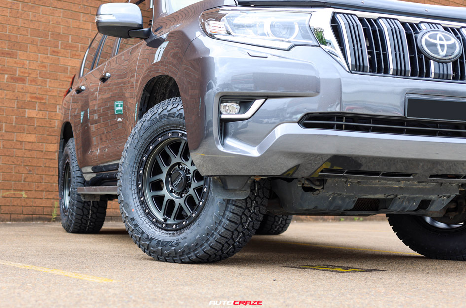 TOYOTA LAND CRUISER PRADO KMC KM544 MESA SATIN BLACK W/ GRAY TINT