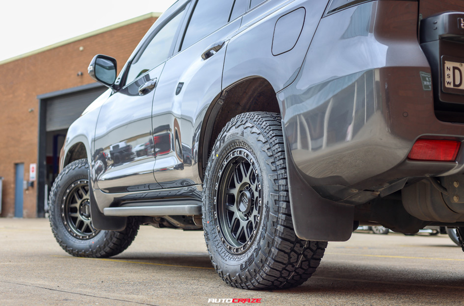 TOYOTA LAND CRUISER PRADO KMC KM544 MESA SATIN BLACK W/ GRAY TINT