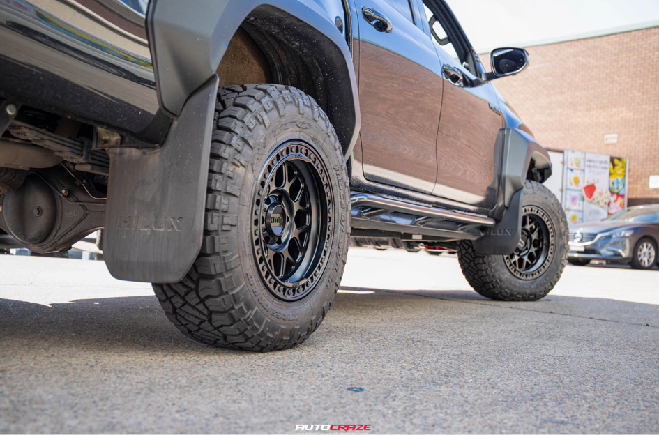 TOYOTA HILUX KMC GRS SATIN BLACK