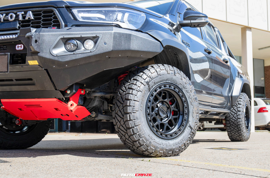 TOYOTA HILUX KMC GRS SATIN BLACK
