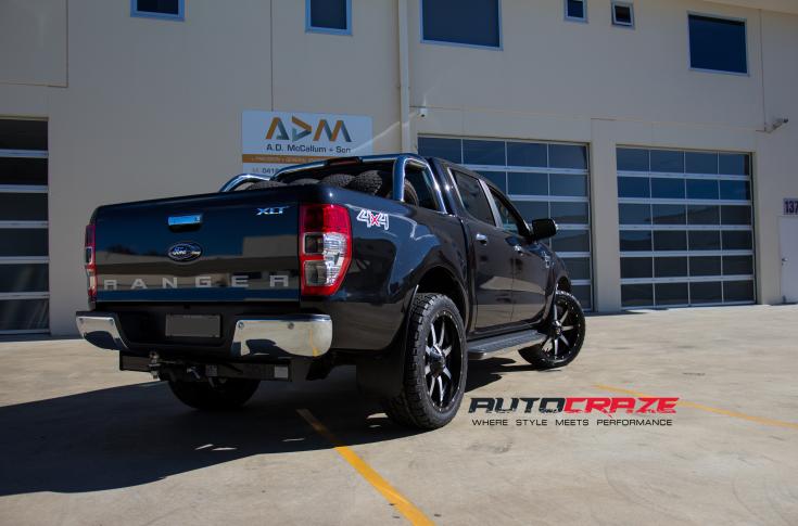 FORD RANGER MAVERICK BLACK MACHINED FACE