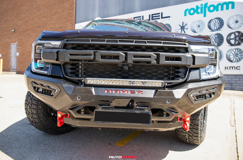 FORD RANGER NEXT GEN FUEL SURGE GLOSS BLACK GRAY TINT