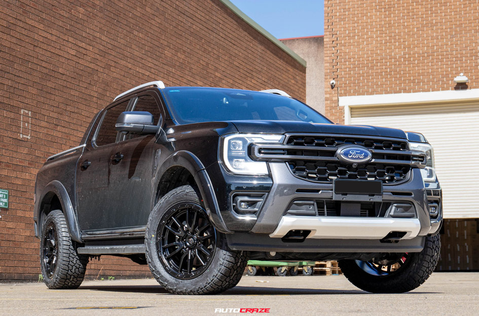 FORD RANGER NEXT GEN FUEL REBEL 6 MATTE BLACK