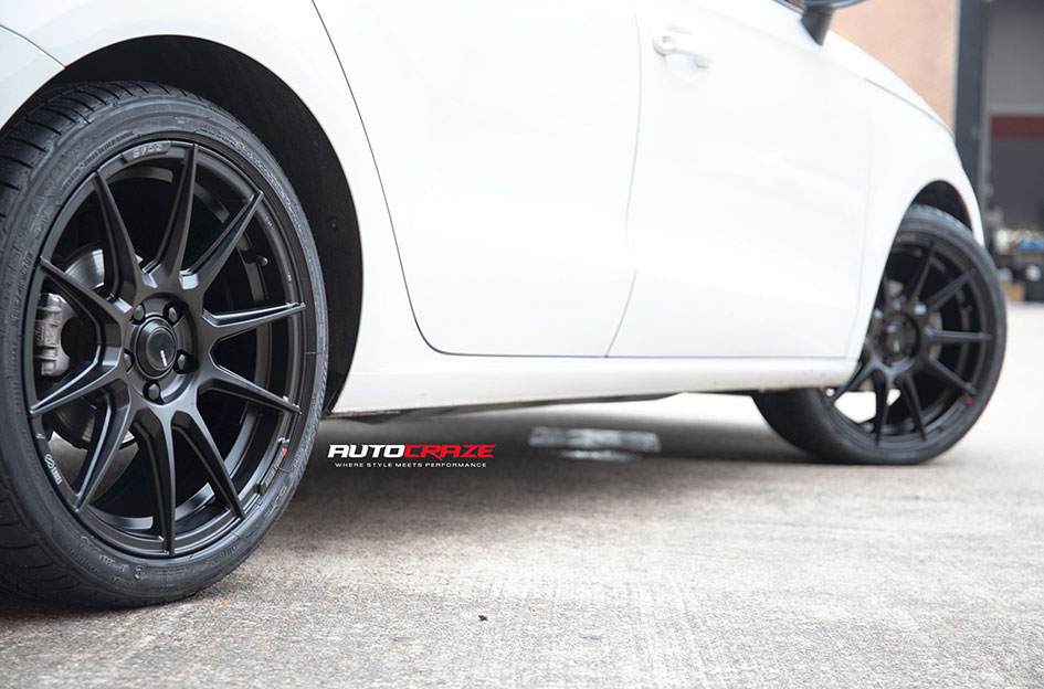 AUDI A1 ENKEI SC46 MATT BLACK & MILLING