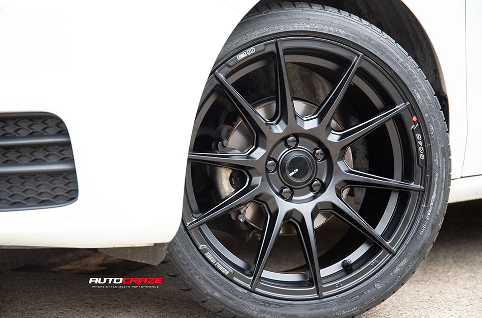 AUDI A1 ENKEI SC46 MATT BLACK & MILLING