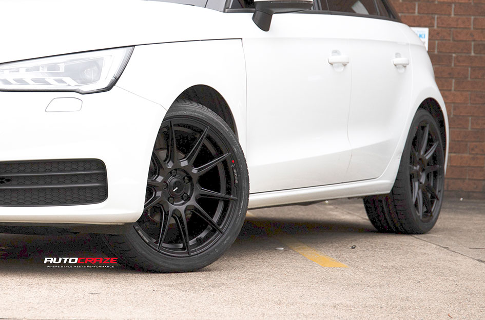 AUDI A1 ENKEI SC46 MATT BLACK & MILLING