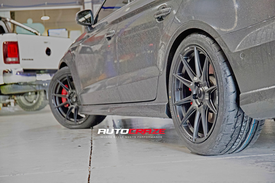 Audi S3 Enkei SC46 Matte Black