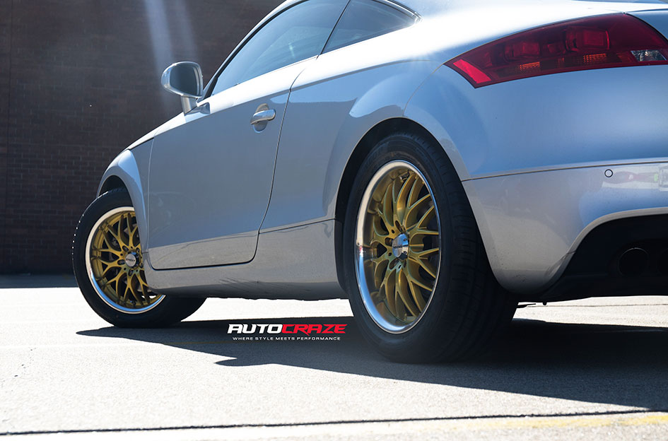 AUDI TT SPEEDY CHEETAH GOLD/MACHINED LIP