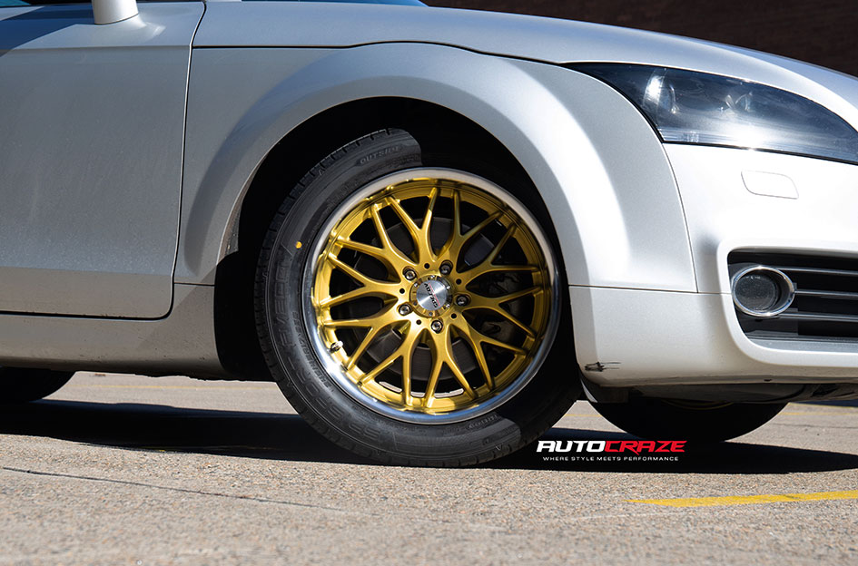 AUDI TT SPEEDY CHEETAH GOLD/MACHINED LIP